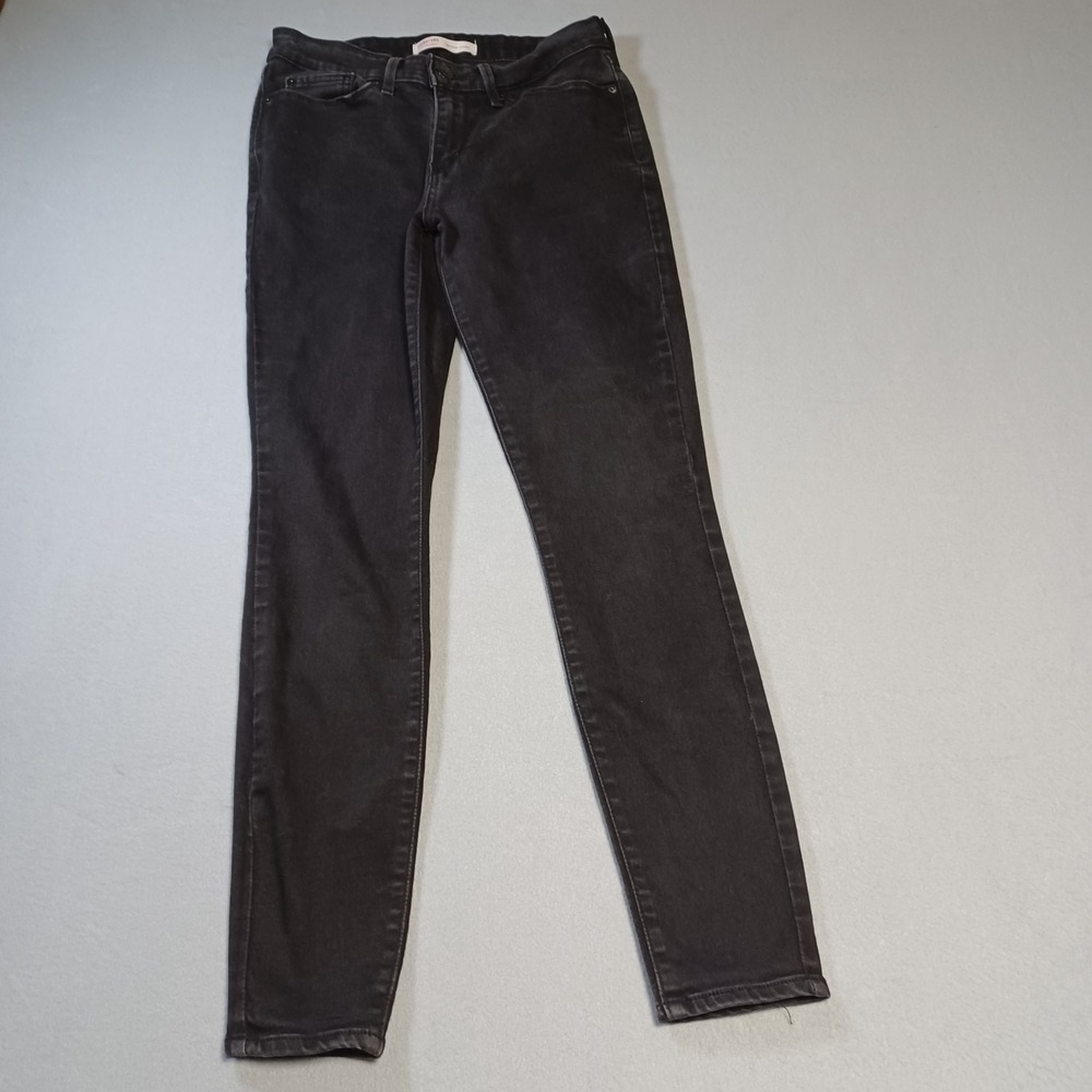 Signature by Levi Strauss Womens Mid-Rise Skinny Jeans Black 4M 27x30 84540-0039